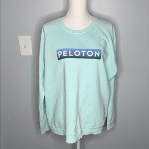 Peloton teal crewneck size XL